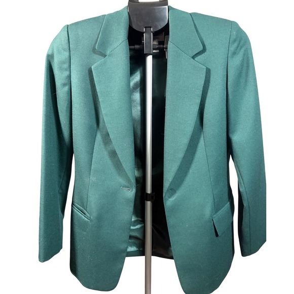 Pendleton Jackets & Blazers - Pendleton Virgin Wool Blazer Dark Green‎ Tailored Jacket Petite 4